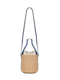 Chloé Women Ashes Blue Woody Small Basket Bag