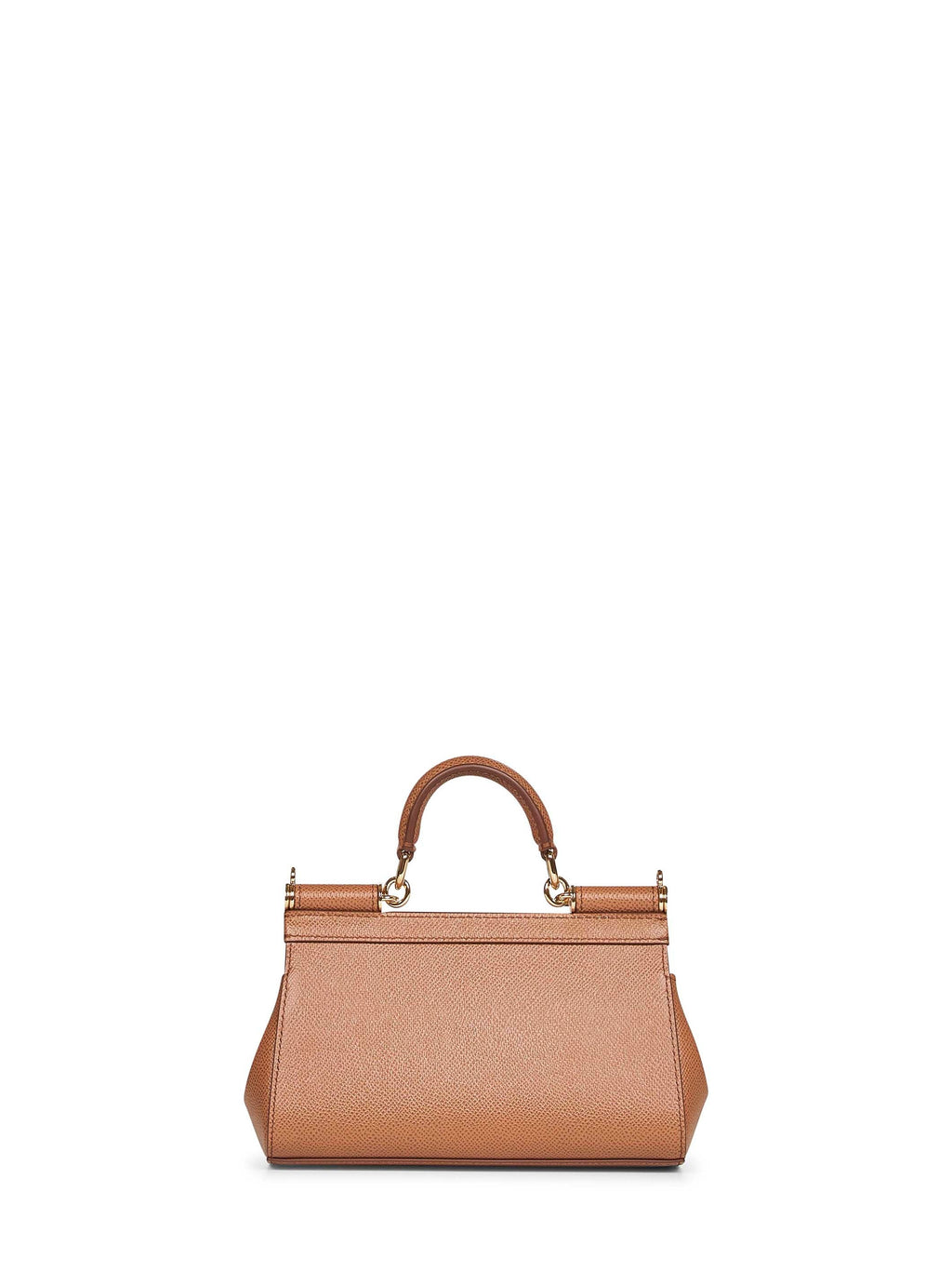 Dolce & Gabbana Women Caramel Small Sicily Handbag