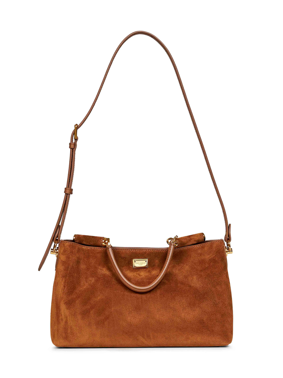 Dolce & Gabbana Women Camel Vittoria Medium Handbag With Shoulder Strap