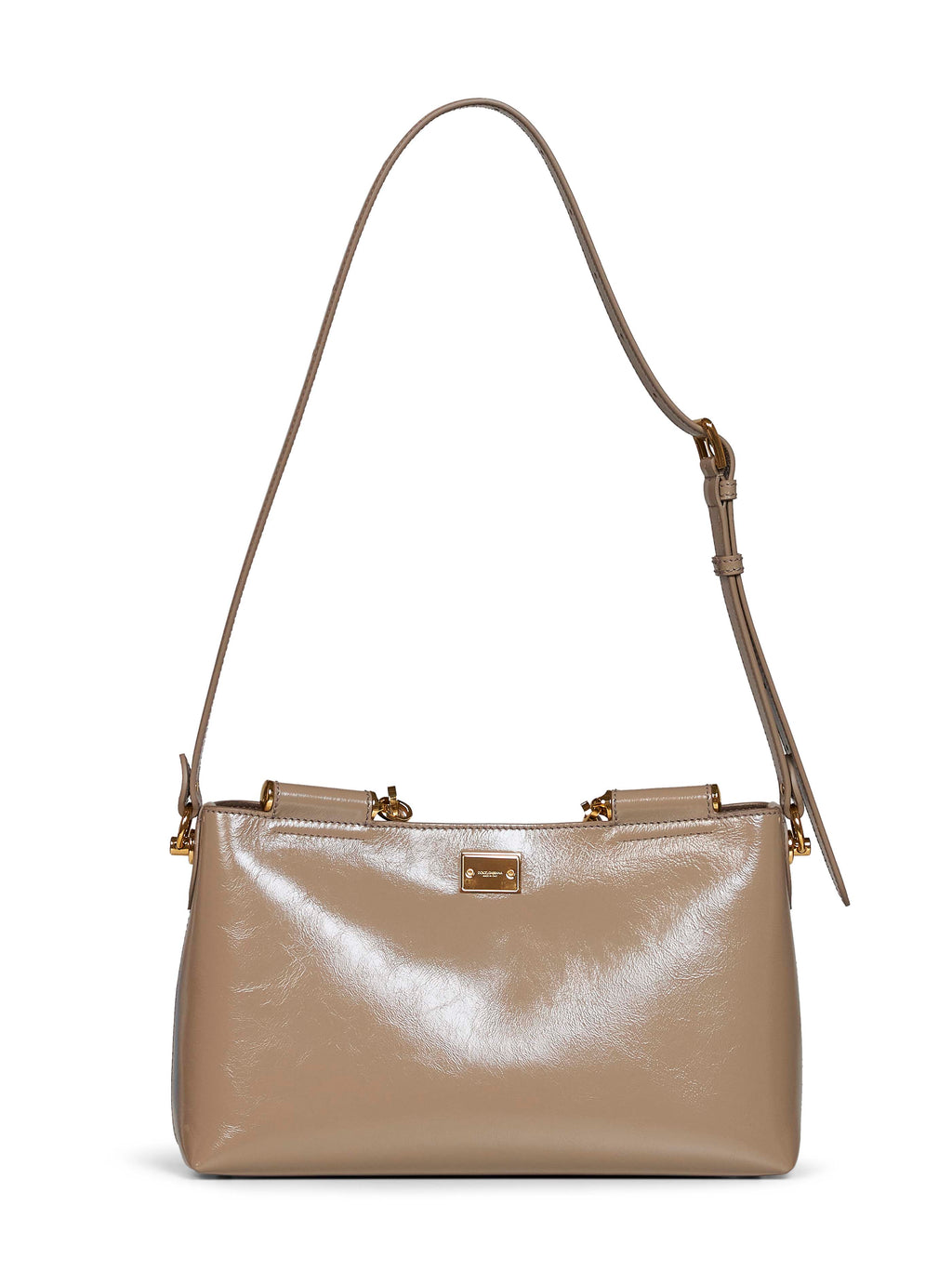 Dolce & Gabbana Women Taupe Vittoria Medium Handbag With Shoulder Strap
