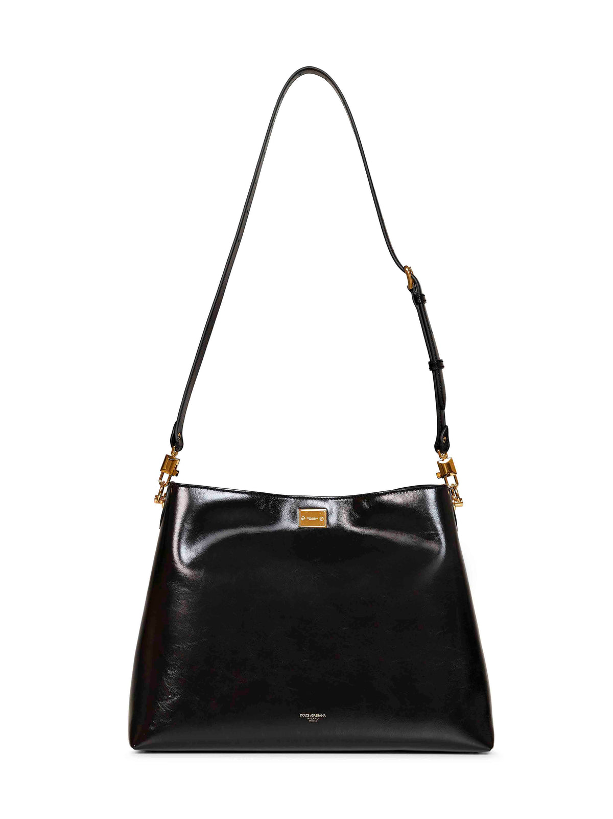 Dolce & Gabbana Women Black Vittoria Large Shoulder Bag