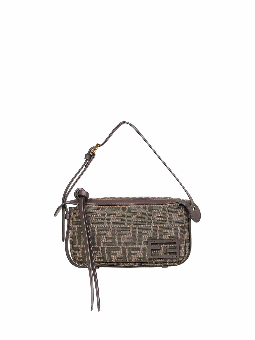 Fendi Women Brown Simply Fendi Mini Shoulder Bag