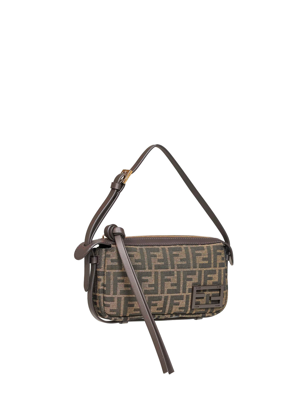 Fendi Women Brown Simply Fendi Mini Shoulder Bag