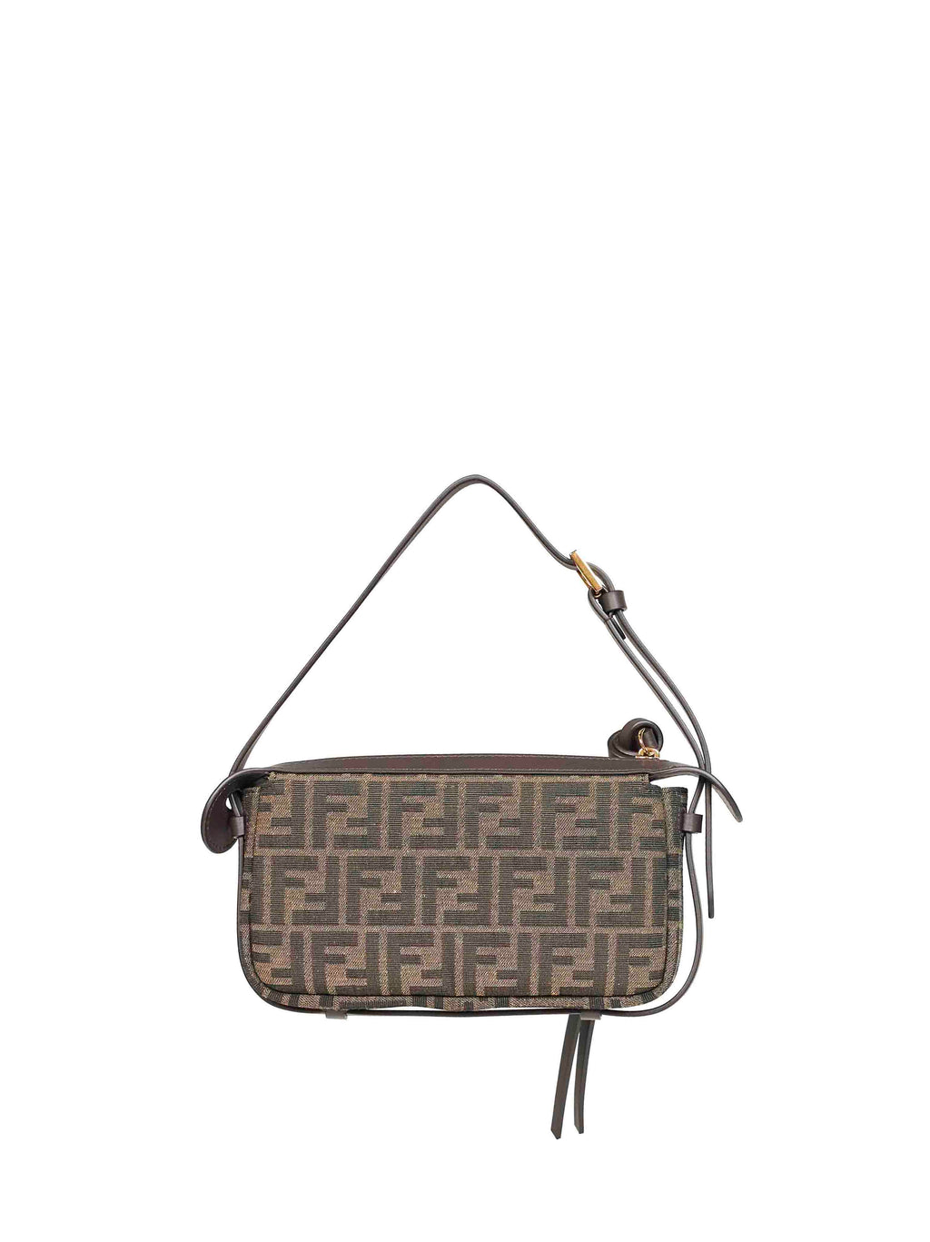 Fendi Women Brown Simply Fendi Mini Shoulder Bag