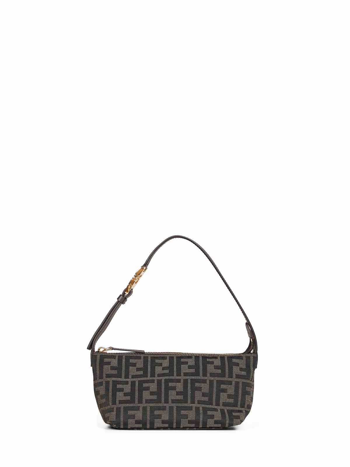 Fendi Women Brown Vanity Monogram Hand Bag <Br/>