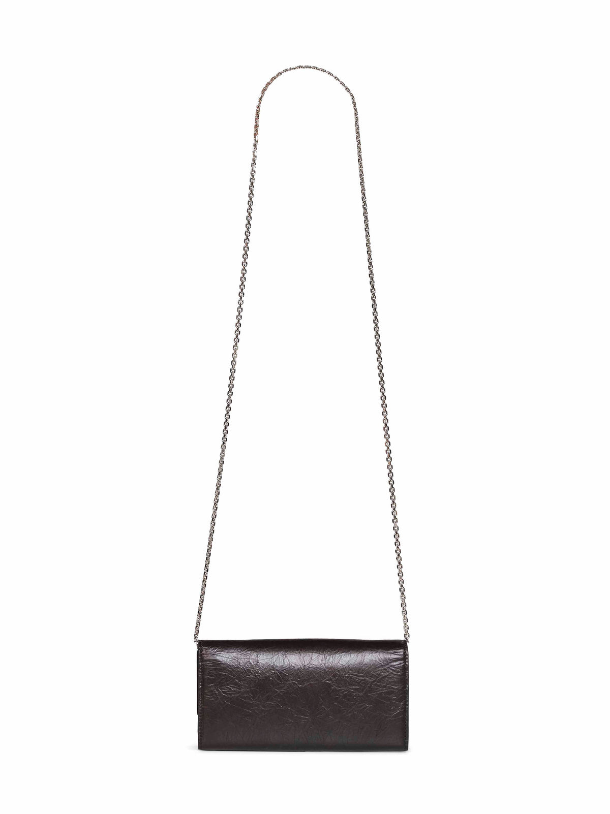 Fendi Women Black Continental With Chain Tube Wallet On Chain
