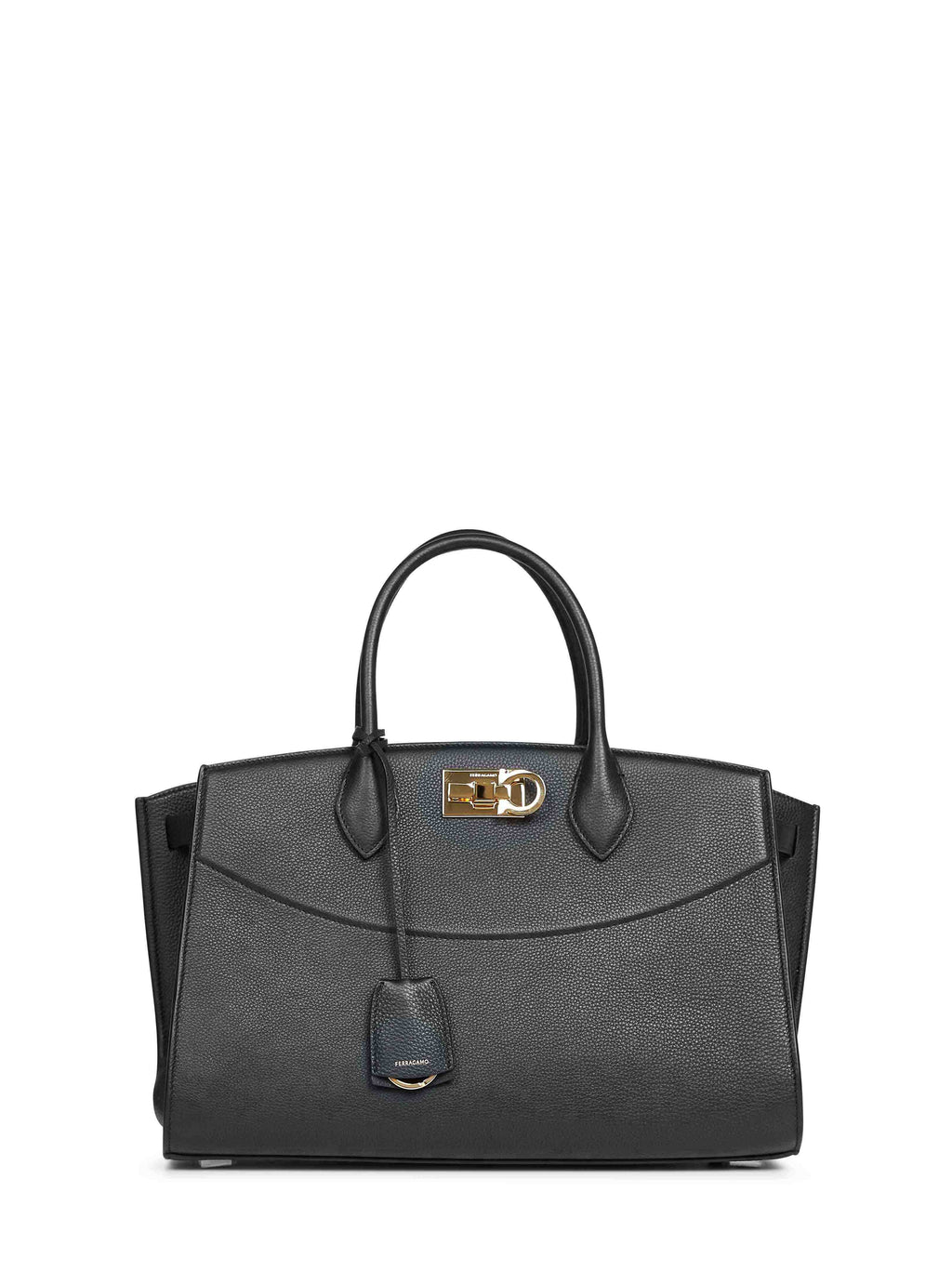 Ferragamo Women Black New Ferragamo Studio Soft Bag (L) Handbag