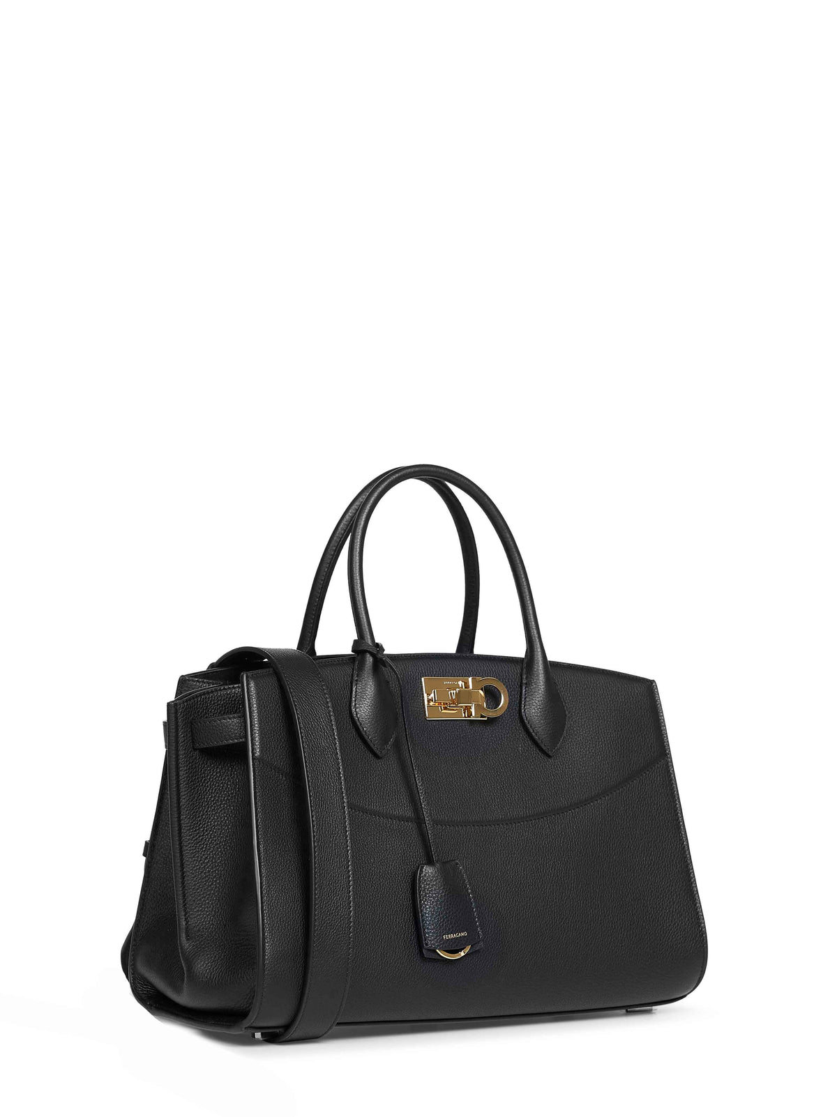 Ferragamo Women Black New Ferragamo Studio Soft Bag (L) Handbag