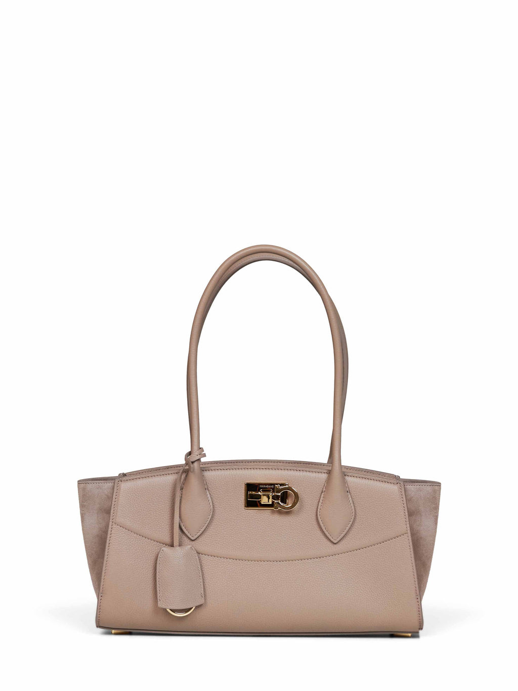 Ferragamo Women Taupe New Ferragamo Studio Soft Bag East West (M) Handbag<Br/>