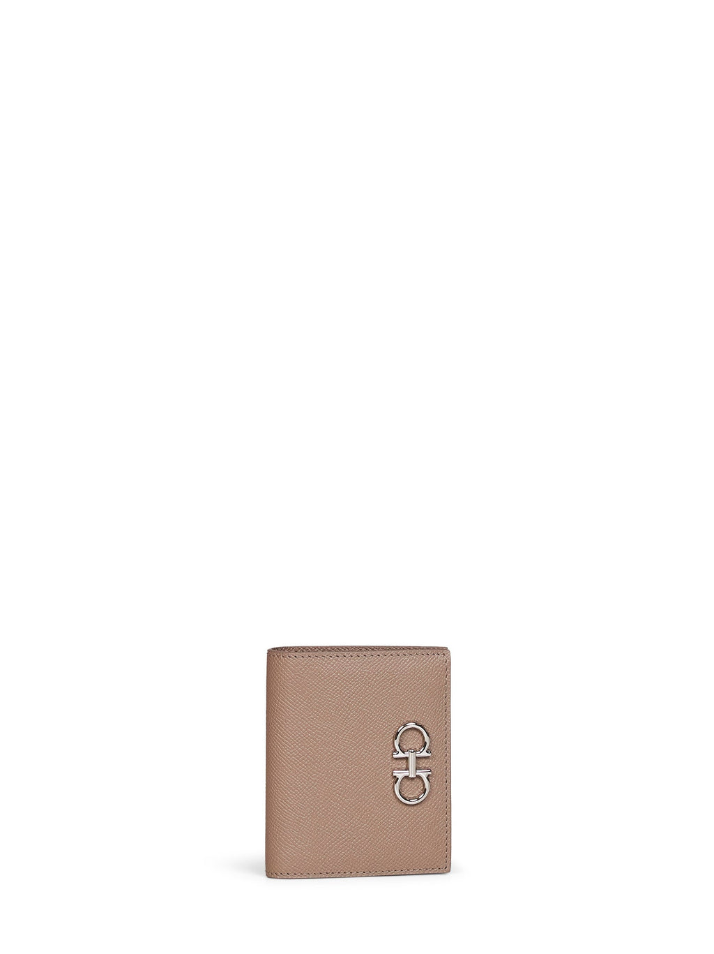 Ferragamo Women Warm Taupe Gancini Compact Wallet