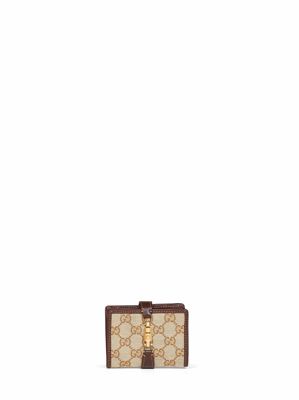 Gucci Women Beige Gucci Jackie Medium Wallet<Br/>