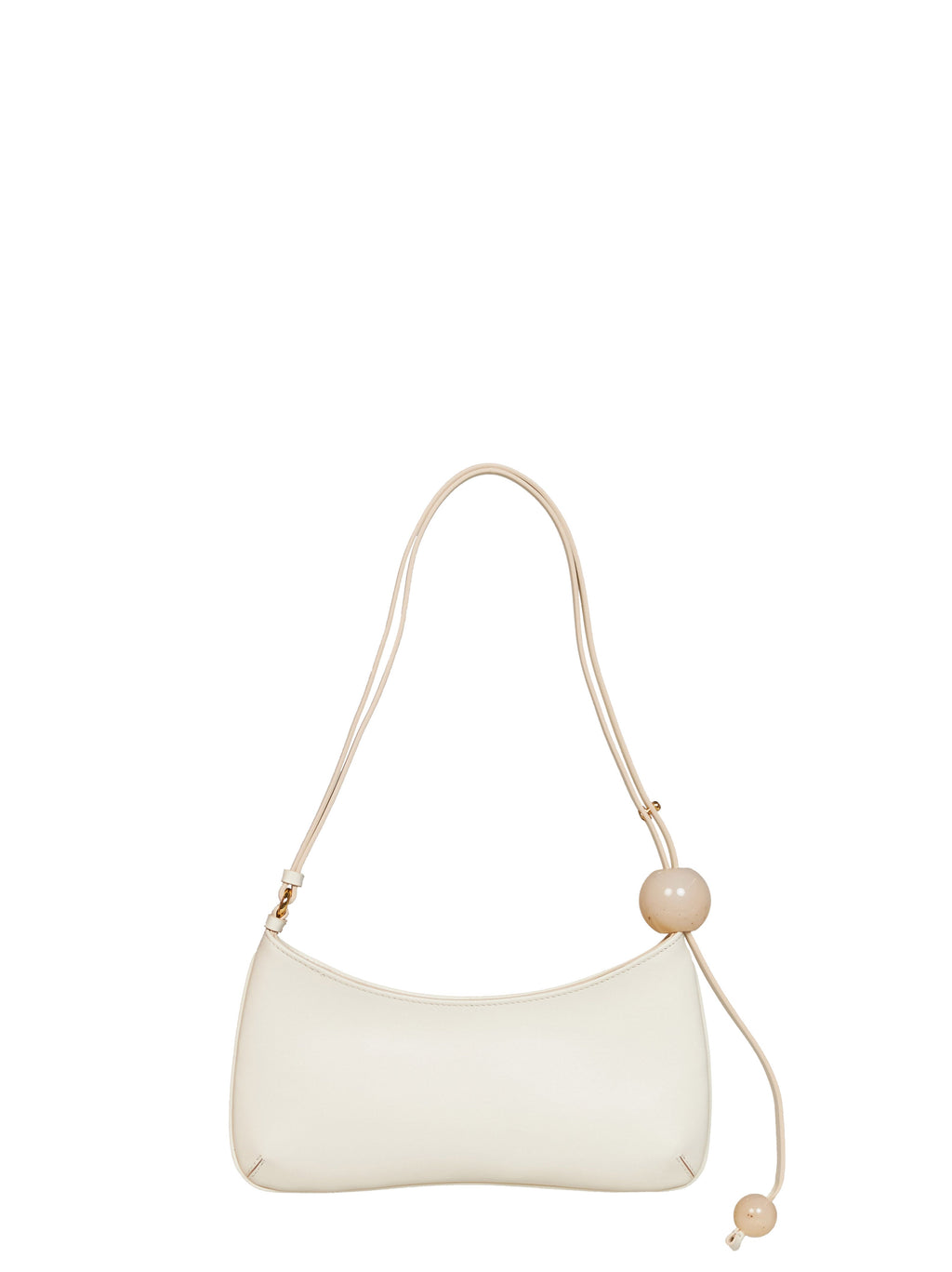 Jacquemus Women Ivory The Bisou Perle Beaded Shoulder Bag