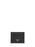 Prada Accessori Pelletteria Women Black Saffiano Leather Card Holder