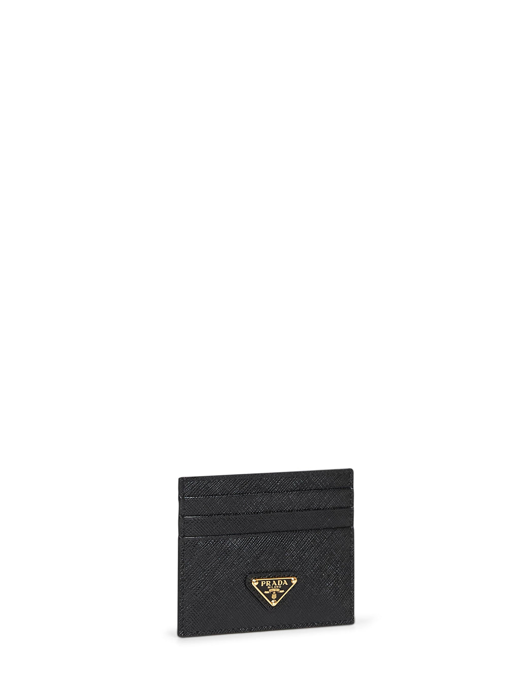 Prada Accessori Pelletteria Women Black Saffiano Leather Card Holder