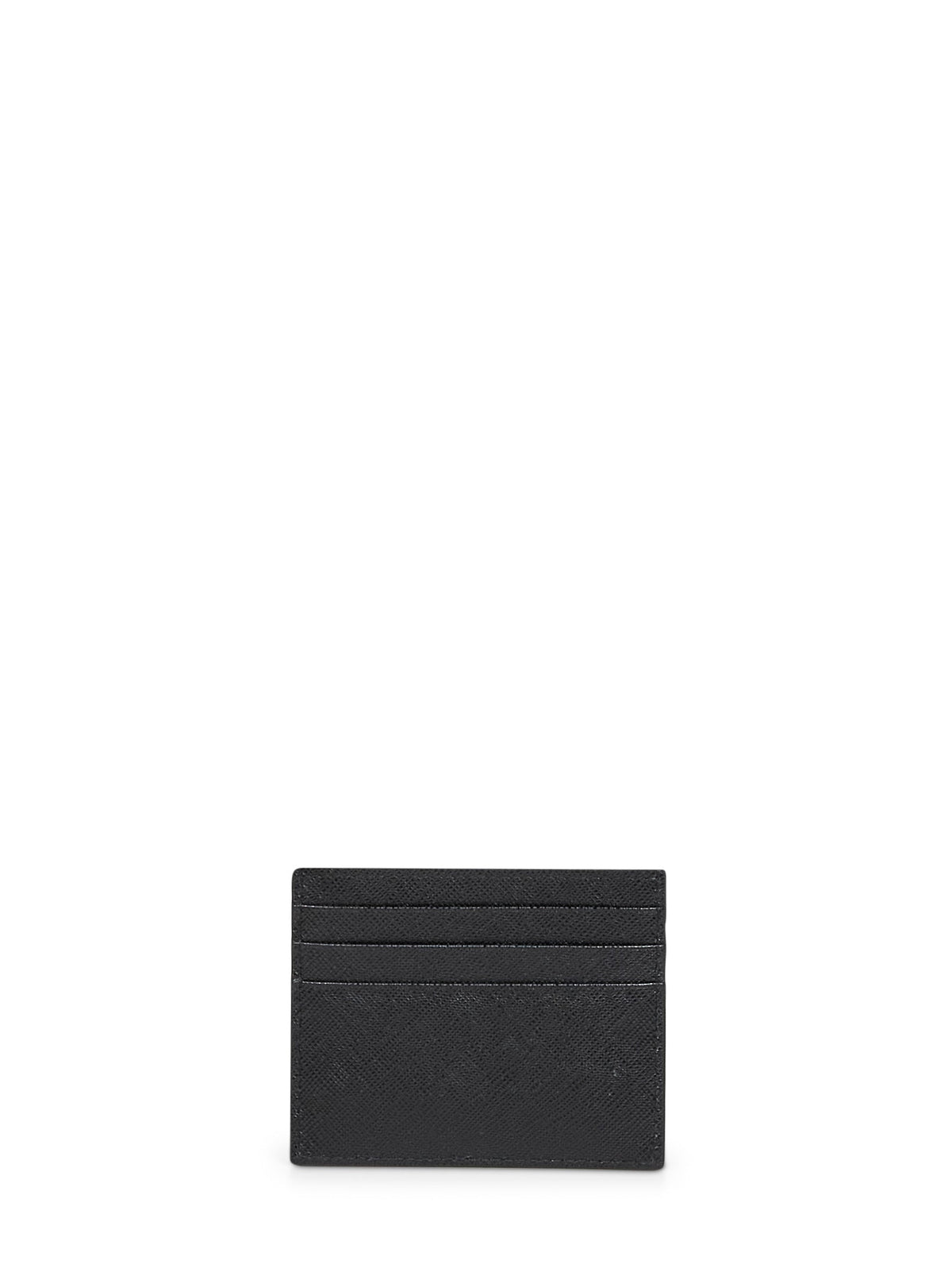 Prada Accessori Pelletteria Women Black Saffiano Leather Card Holder