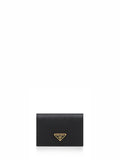 Prada Accessori Pelletteria Women Black Saffiano Small Wallet