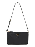 Prada Accessori Pelletteria Women Black Pouch With Shoulder Strap
