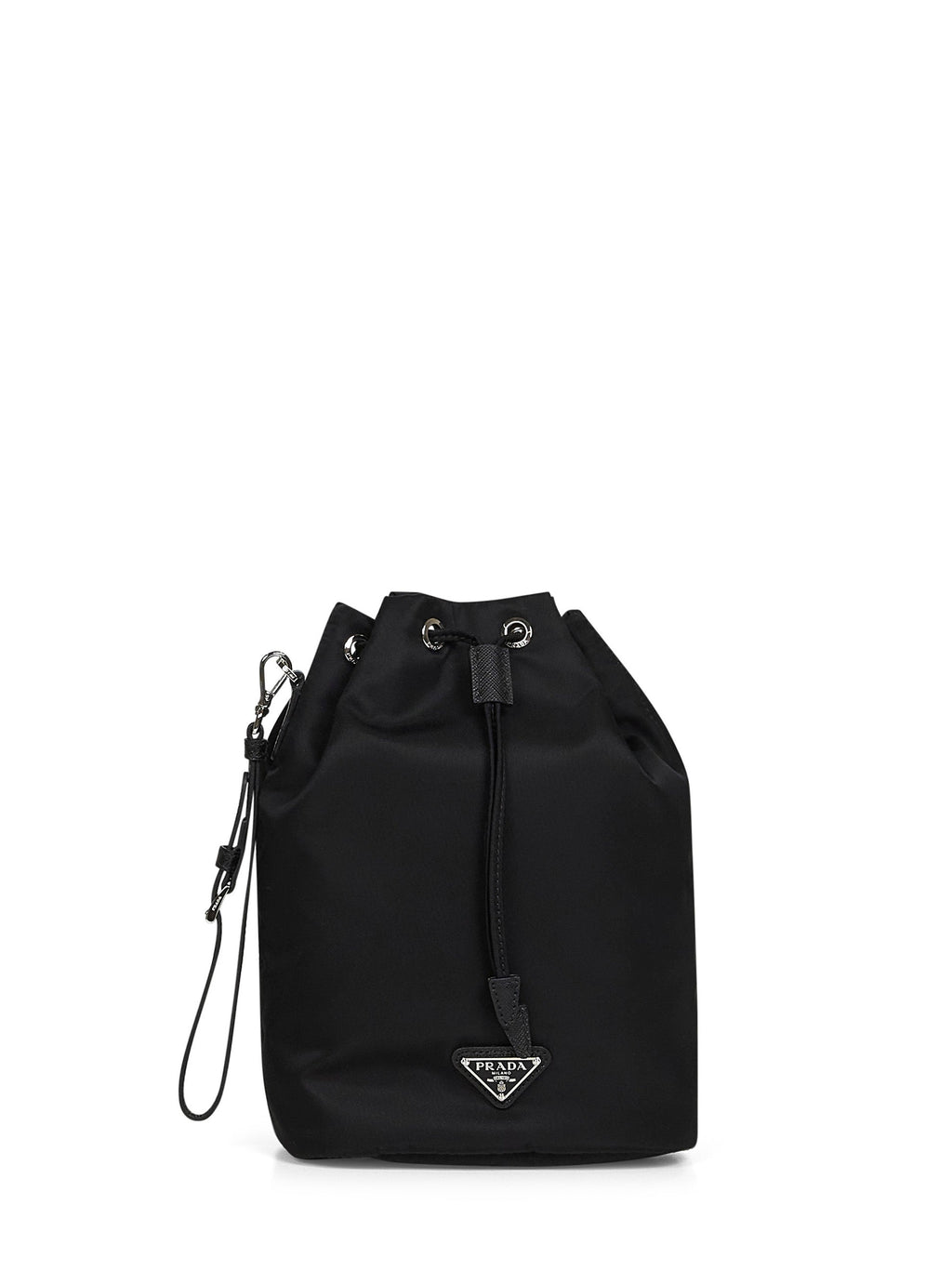 Prada Accessori Pelletteria Women Black Bucket Pouch Bag