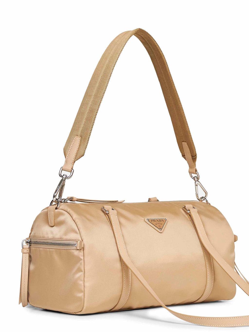Prada Borse Women Camel Large Duffel Bag