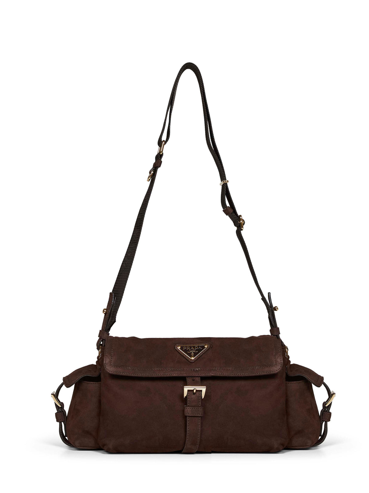 Prada Borse Women Dark Brown Prada Explore Medium Shoulder Bag<Br/>