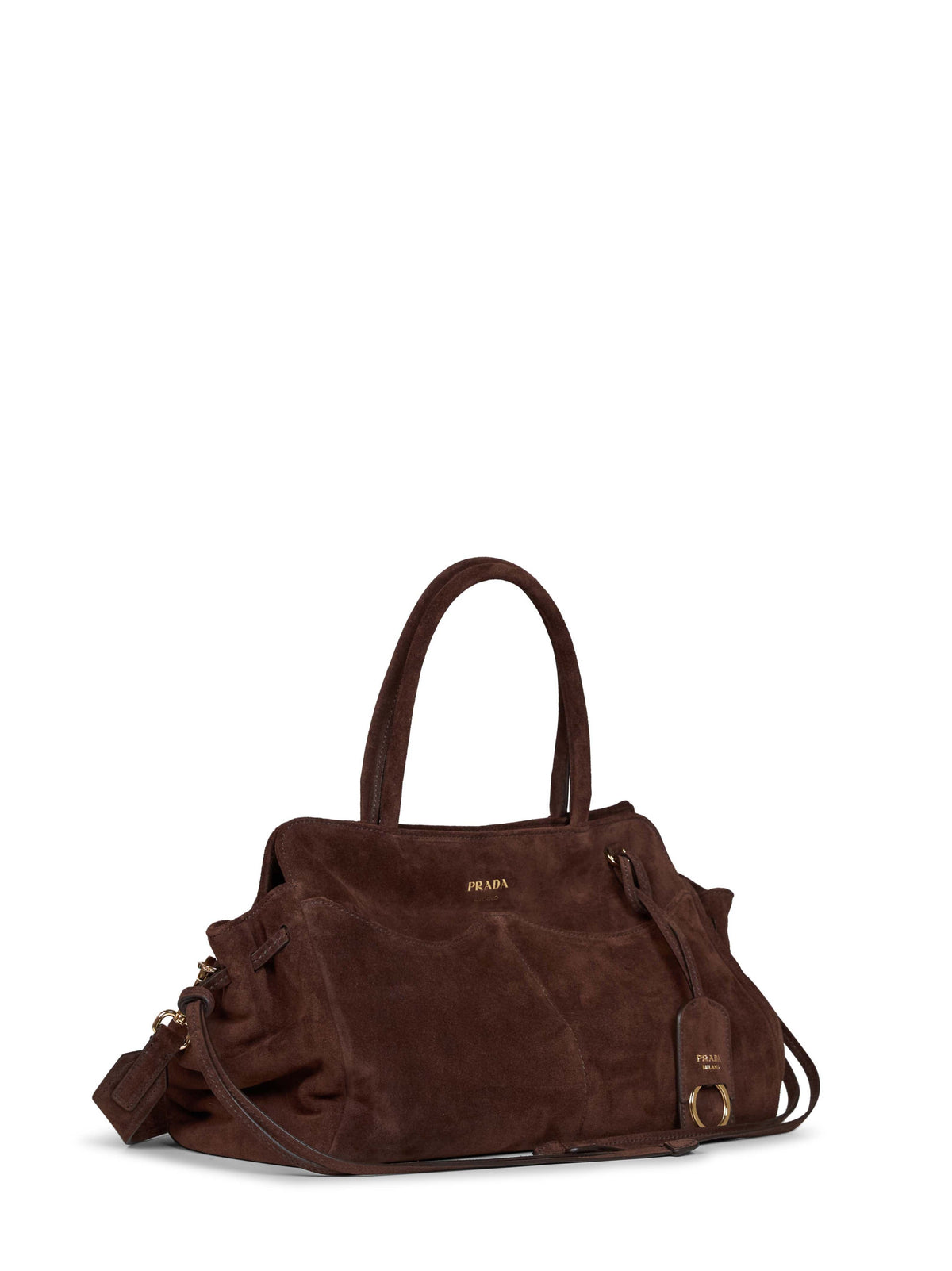 Prada Borse Women Dark Brown Prada Allusion Large Handbag