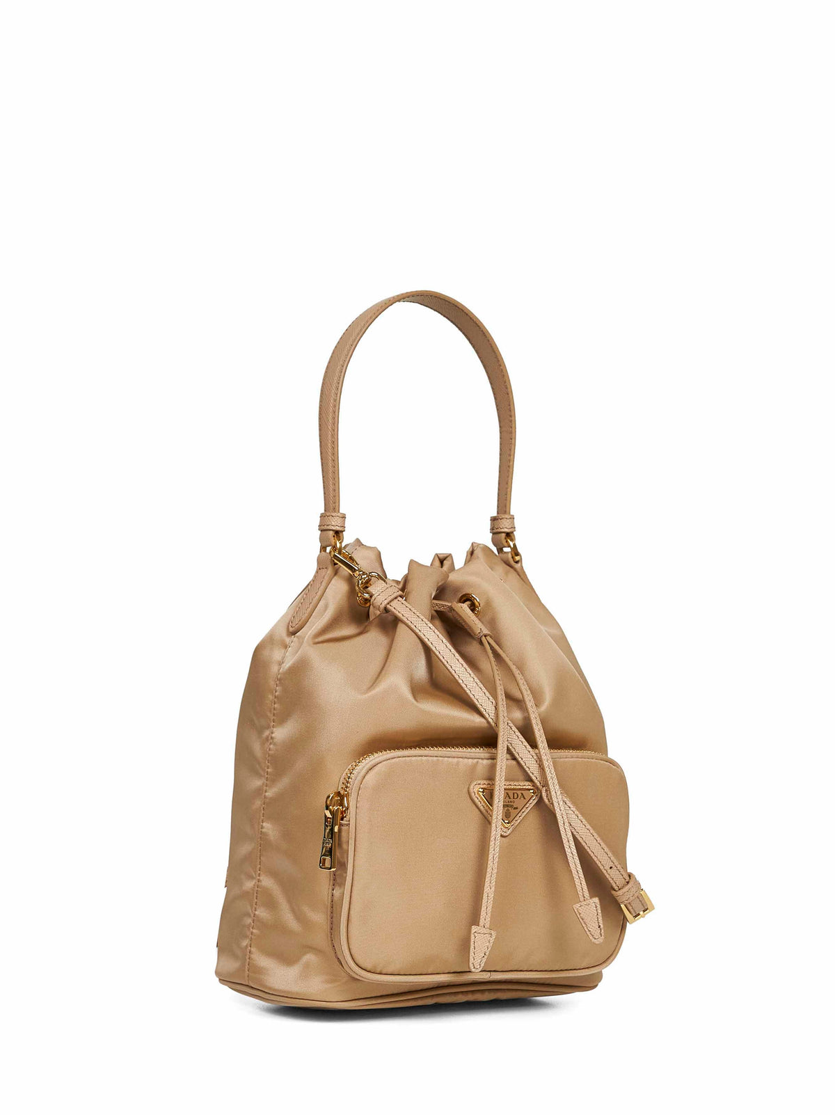 Prada Borse Women Camel Prada Duet Bucket Bag