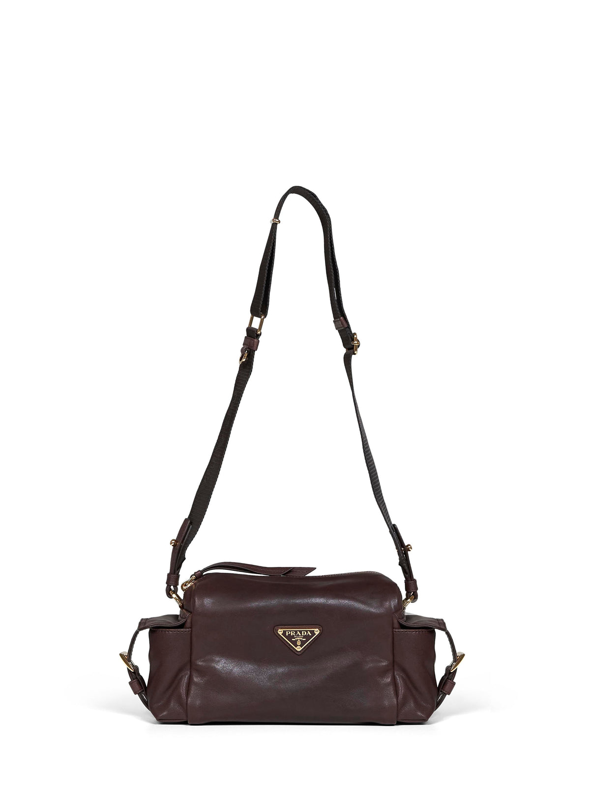 Prada Borse Women Burnt Prada Explore Shoulder Bag