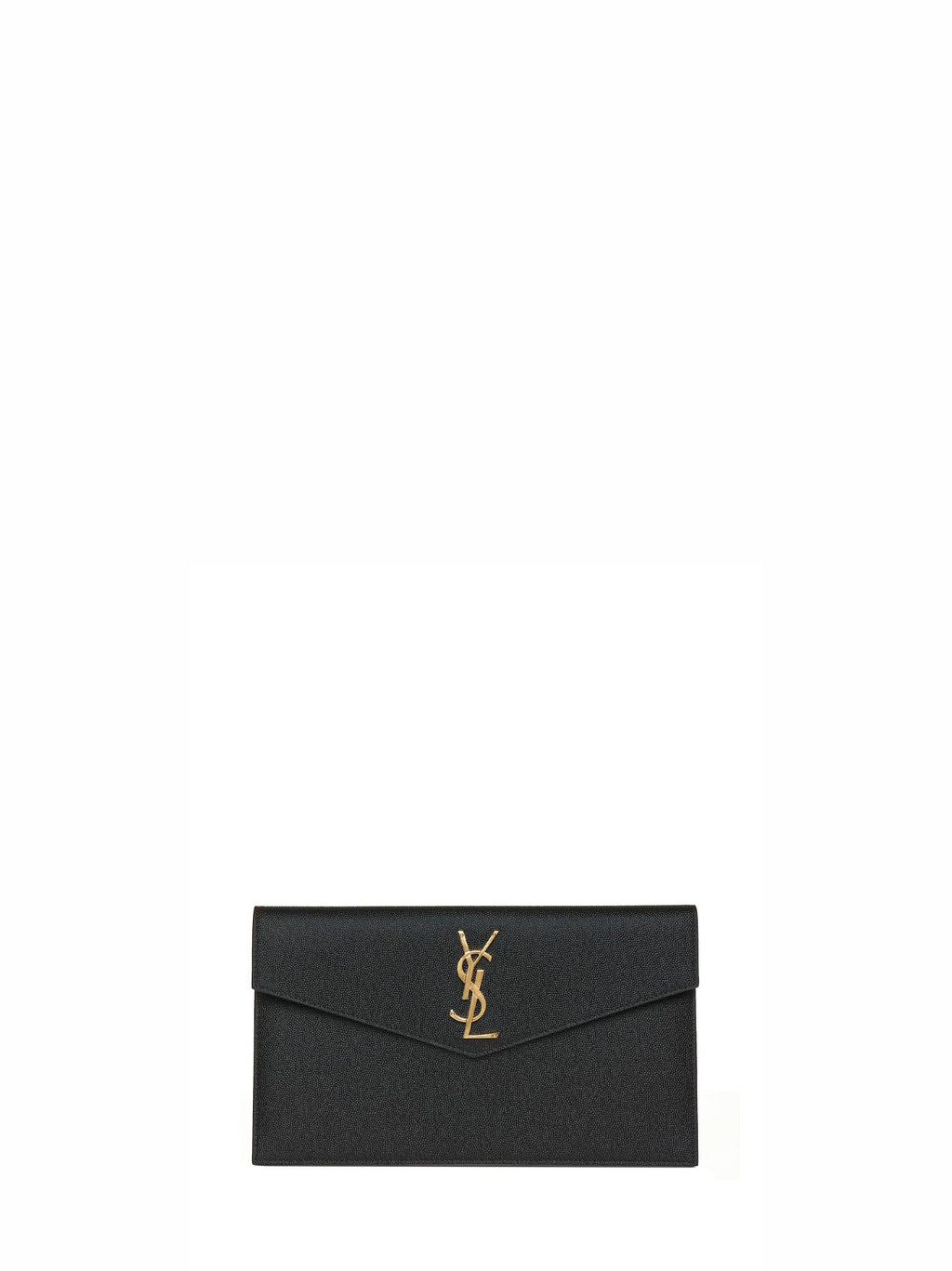 Saint Laurent Women Uptown Pouch In Grain De Poudre Embossed Leather