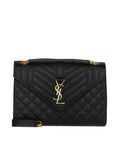 Saint Laurent Women Envelope Quilted Leather Medium Bag