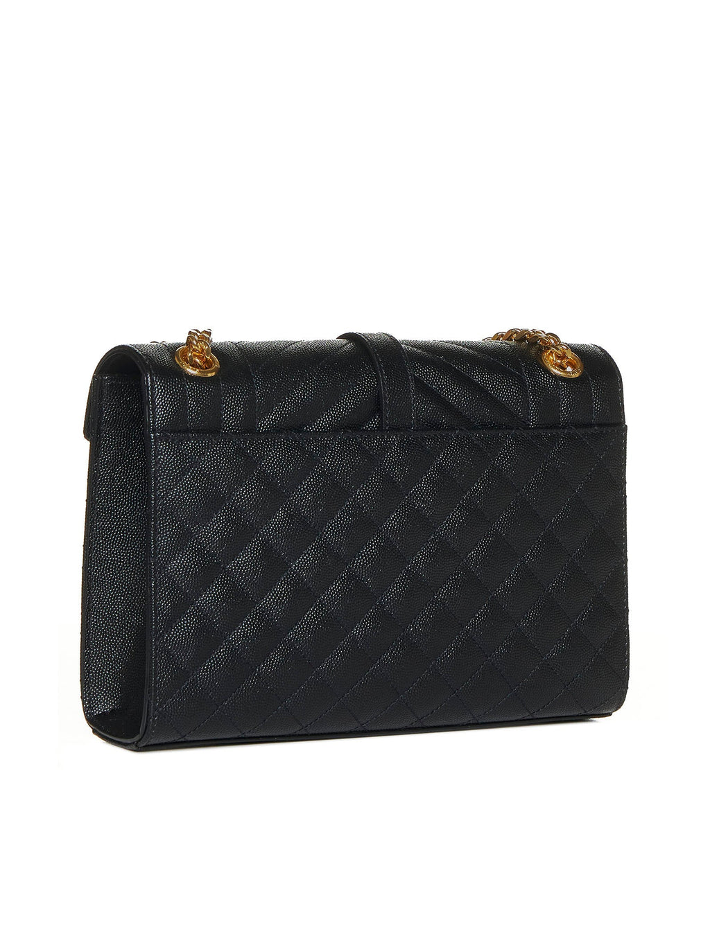 Saint Laurent Women Envelope Quilted Leather Medium Bag