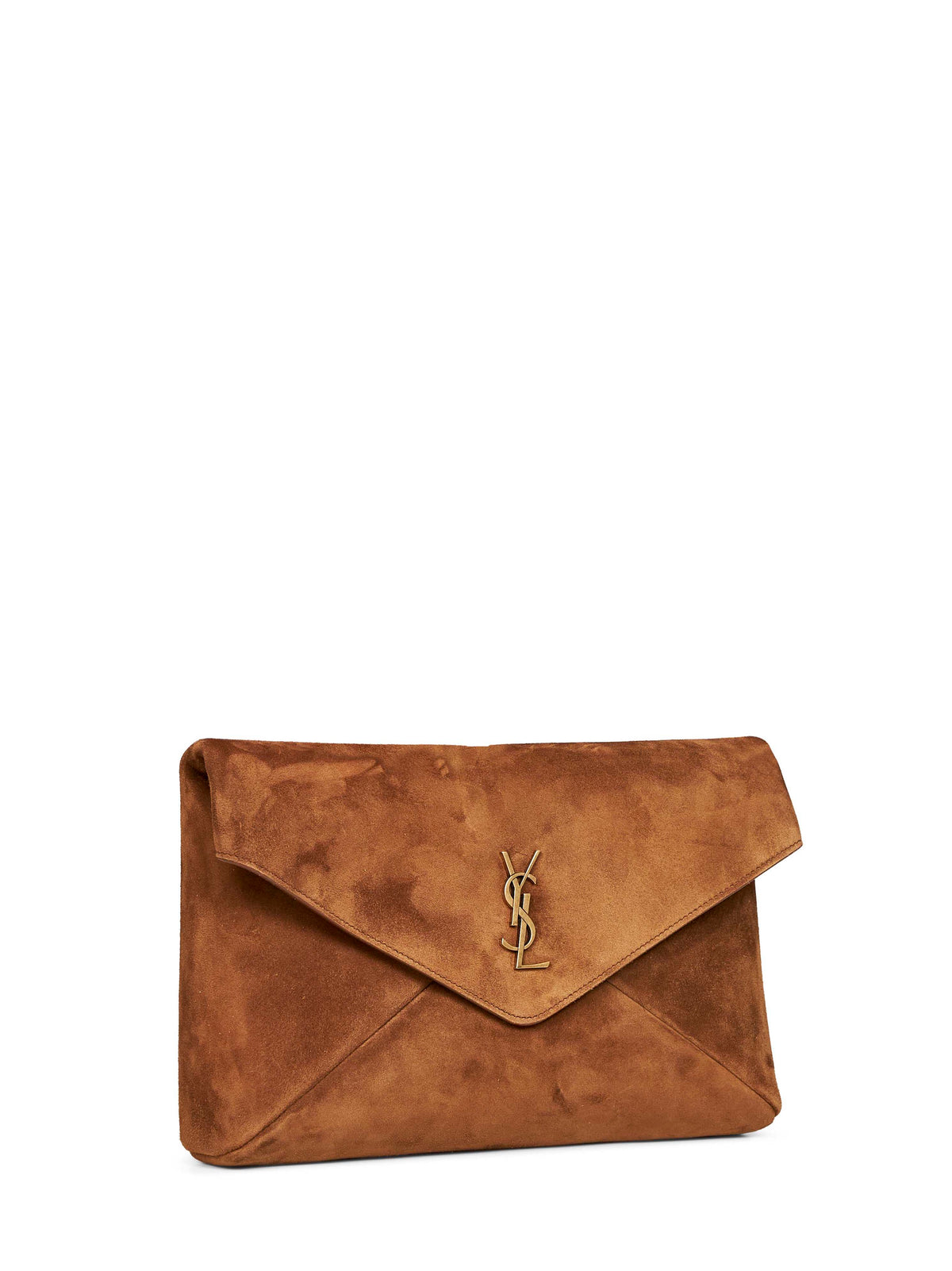 Saint Laurent Women Caramel Cognac Large Cassandre Envelope Clutch