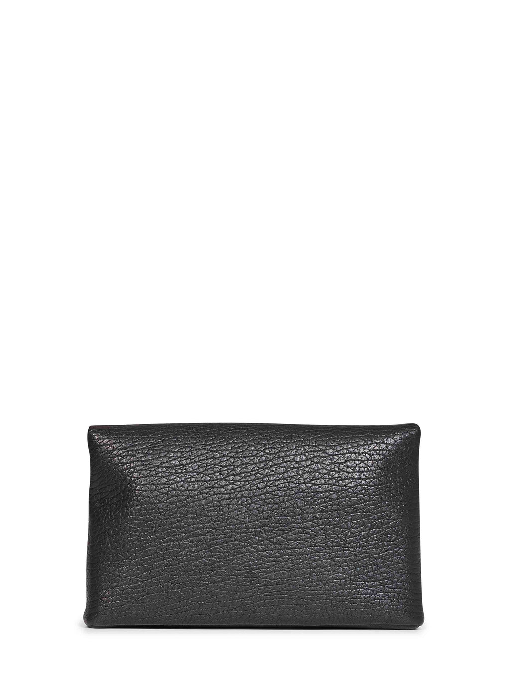 Saint Laurent Women Black Cassandre Large Lambskin Envelope Clutch<Br/>