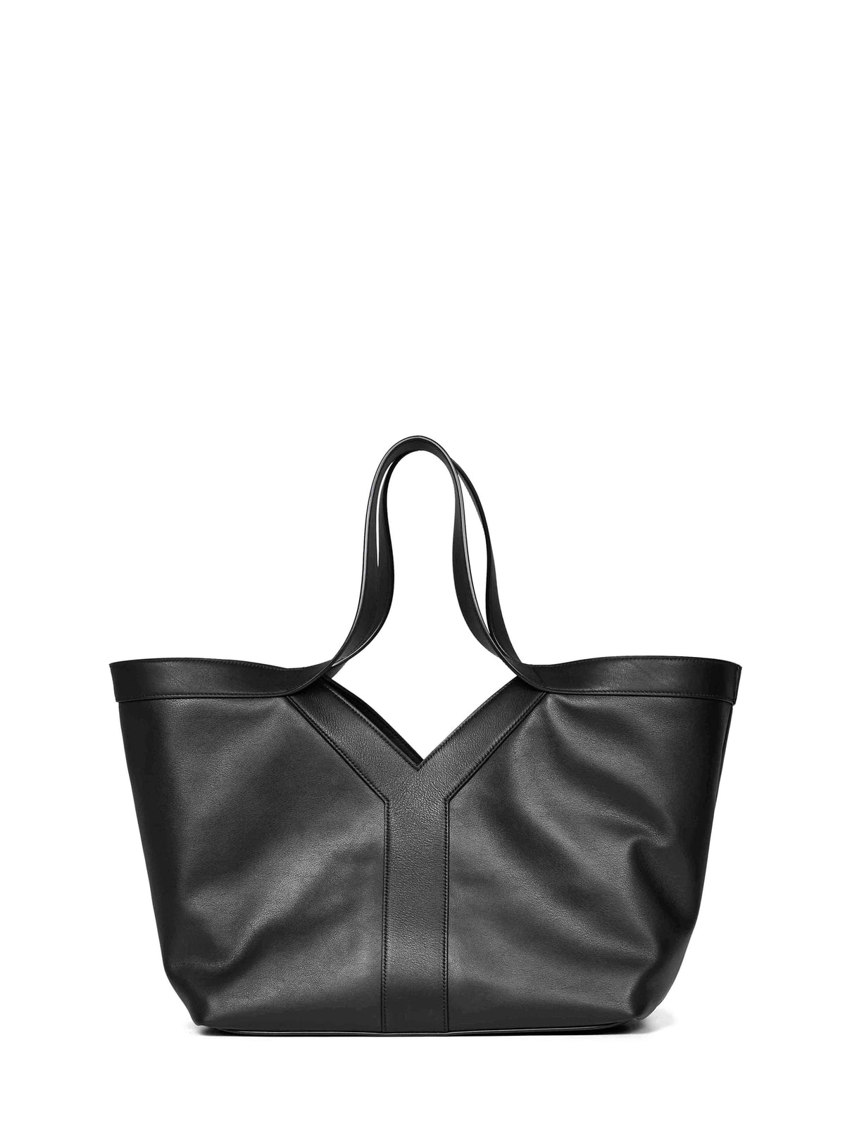 Saint Laurent Women Black Small Y Tote Bag