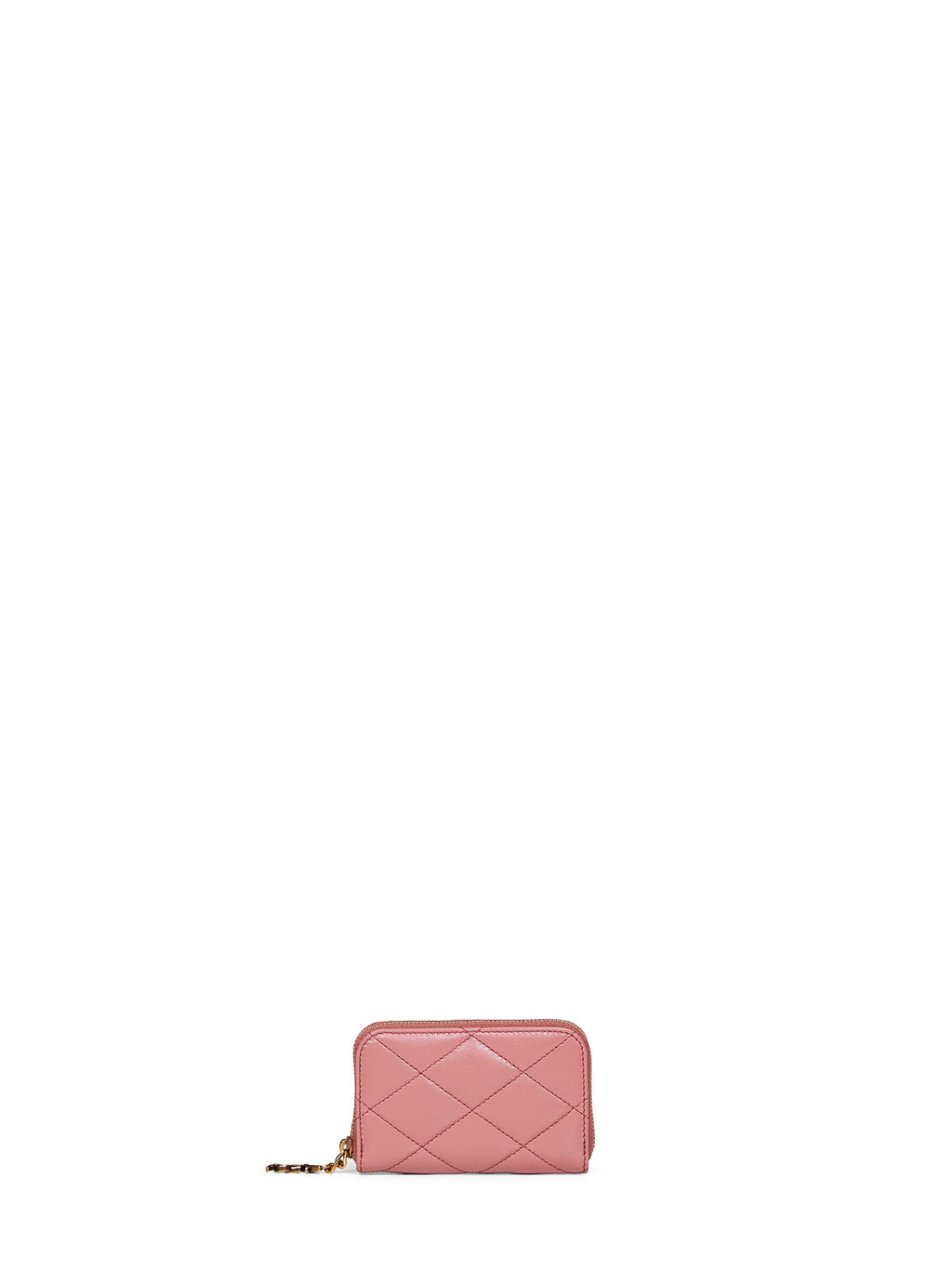 Saint Laurent Women Tulip Pink Lambskin Cassandre Bijou Coin Purse