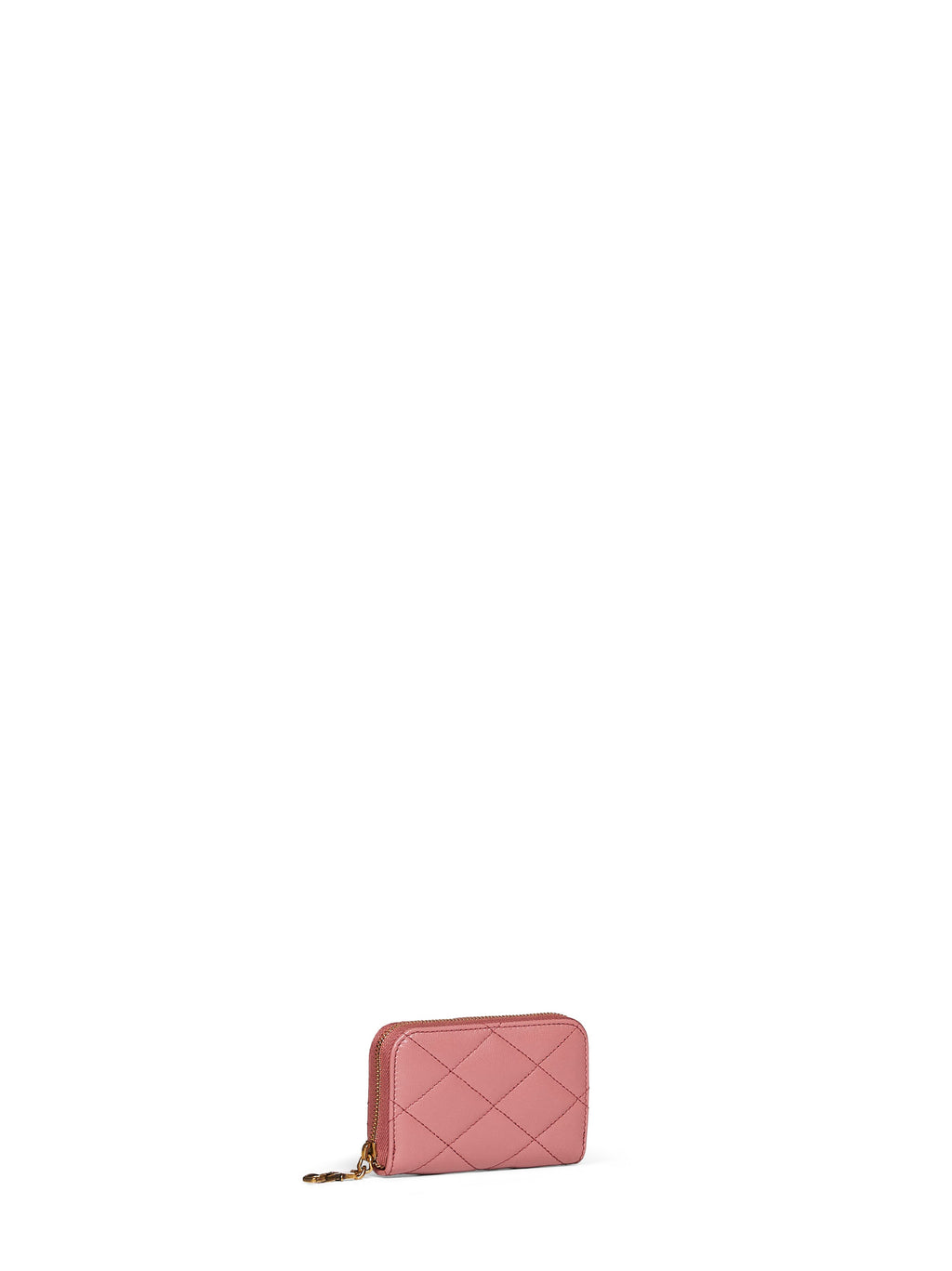Saint Laurent Women Tulip Pink Lambskin Cassandre Bijou Coin Purse