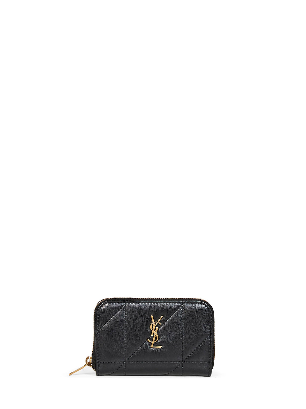Saint Laurent Women Black Nappa Leather Jamie Coin Purse