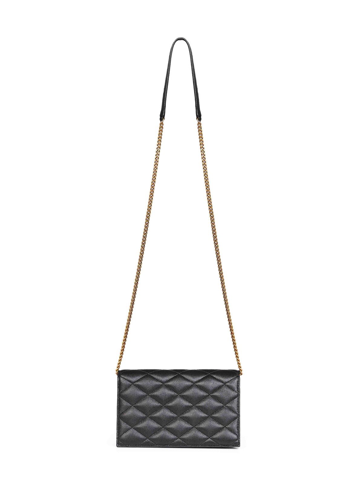 Saint Laurent Women Black Chain Strap Leather Paris Shoulder Bag  <Br/>