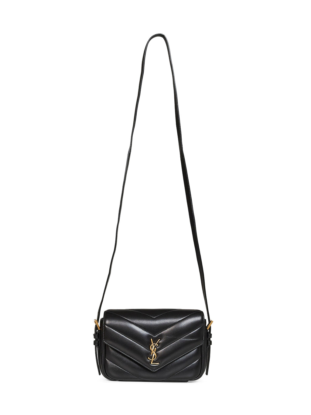 Saint Laurent Women Black Loulou Toy Crossbody Bag