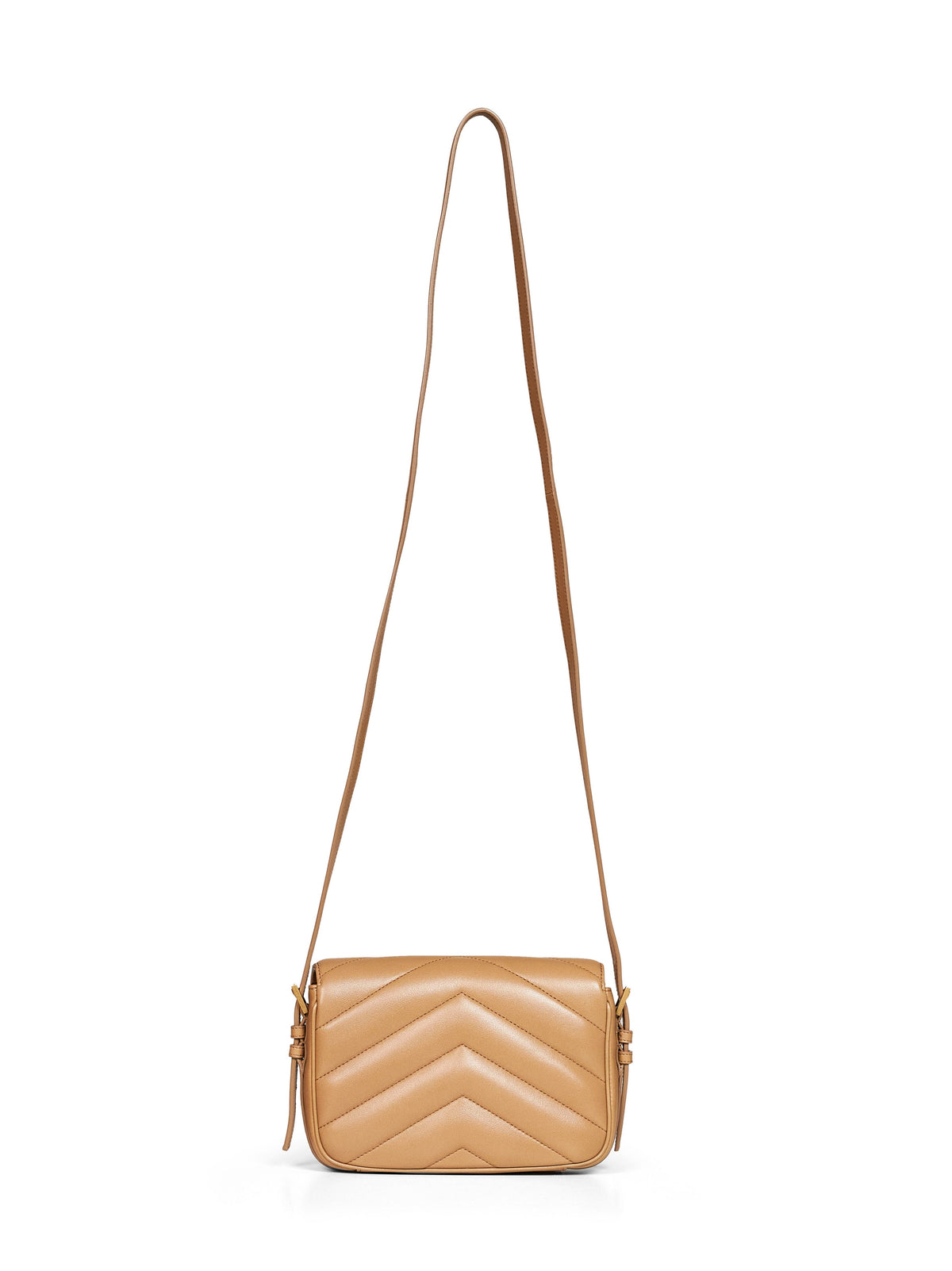 Saint Laurent Women Natural Tan Loulou Toy Crossbody Bag