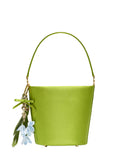 Self Portrait Women Green Bucket Bag With Charms