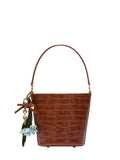 Self Portrait Women Brown Bucket Bag With Charms