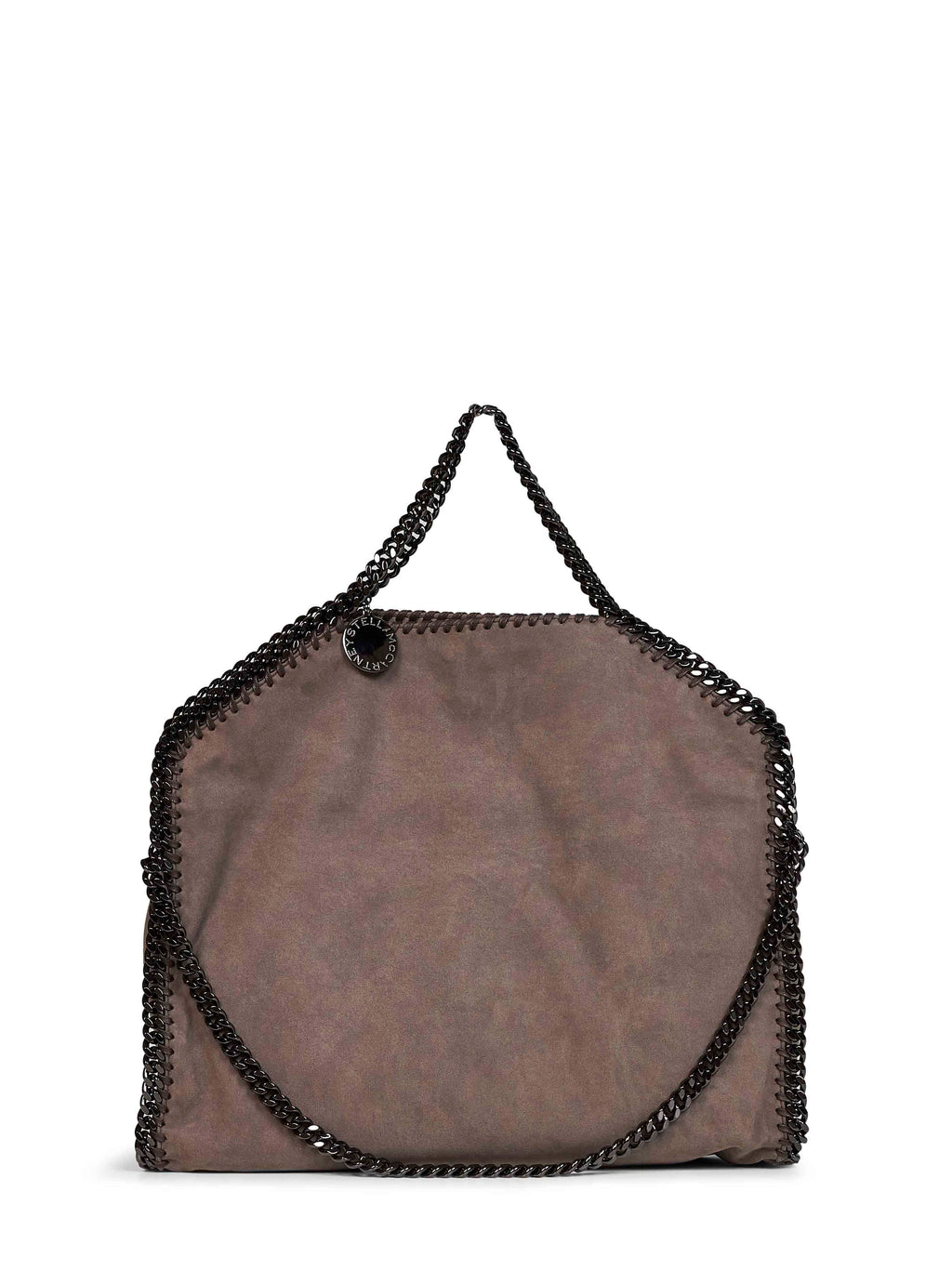 Stella Mccartney Women Dark Taupe Falabella Fold-Over Tote Bag