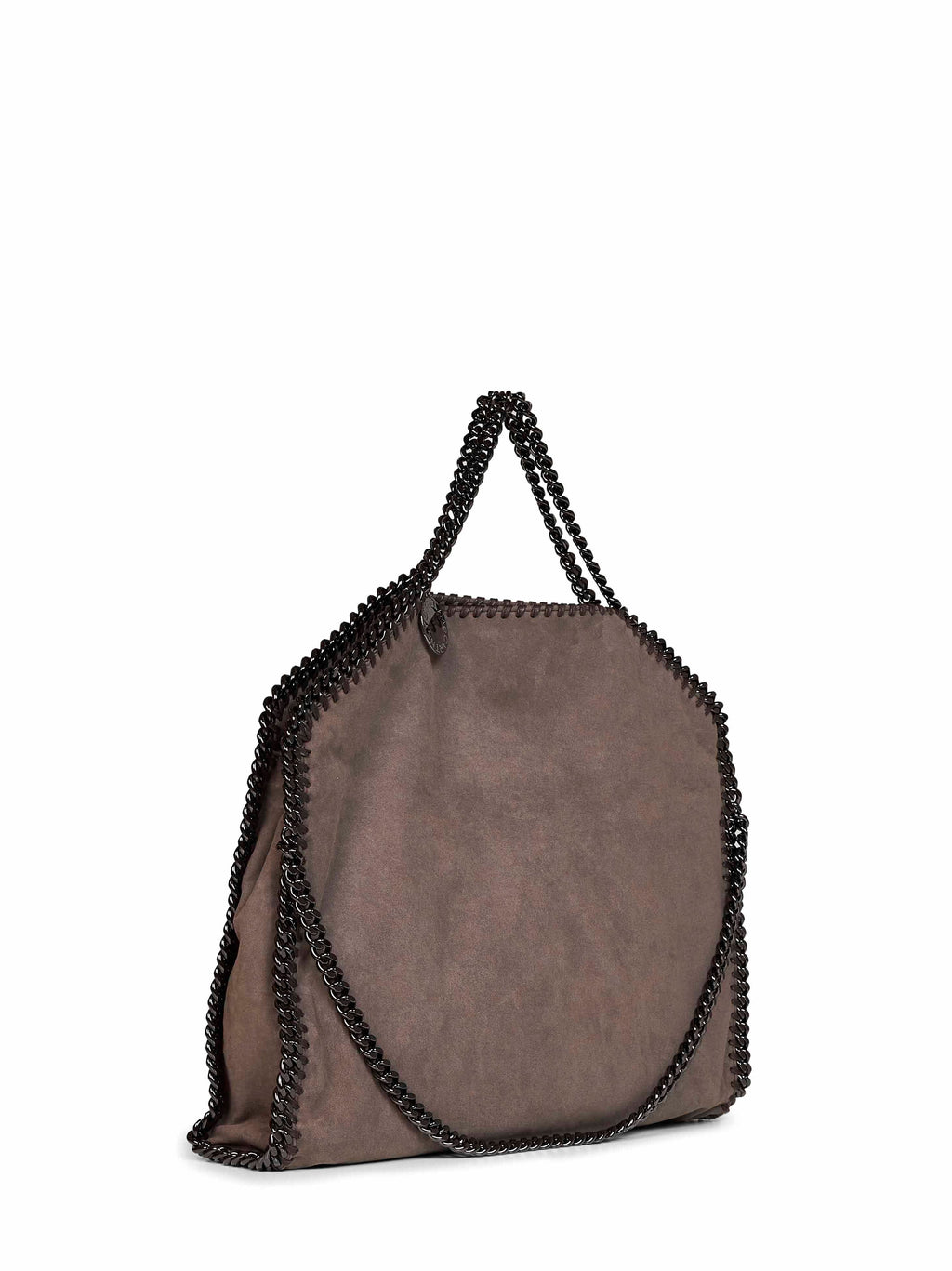 Stella Mccartney Women Dark Taupe Falabella Fold-Over Tote Bag