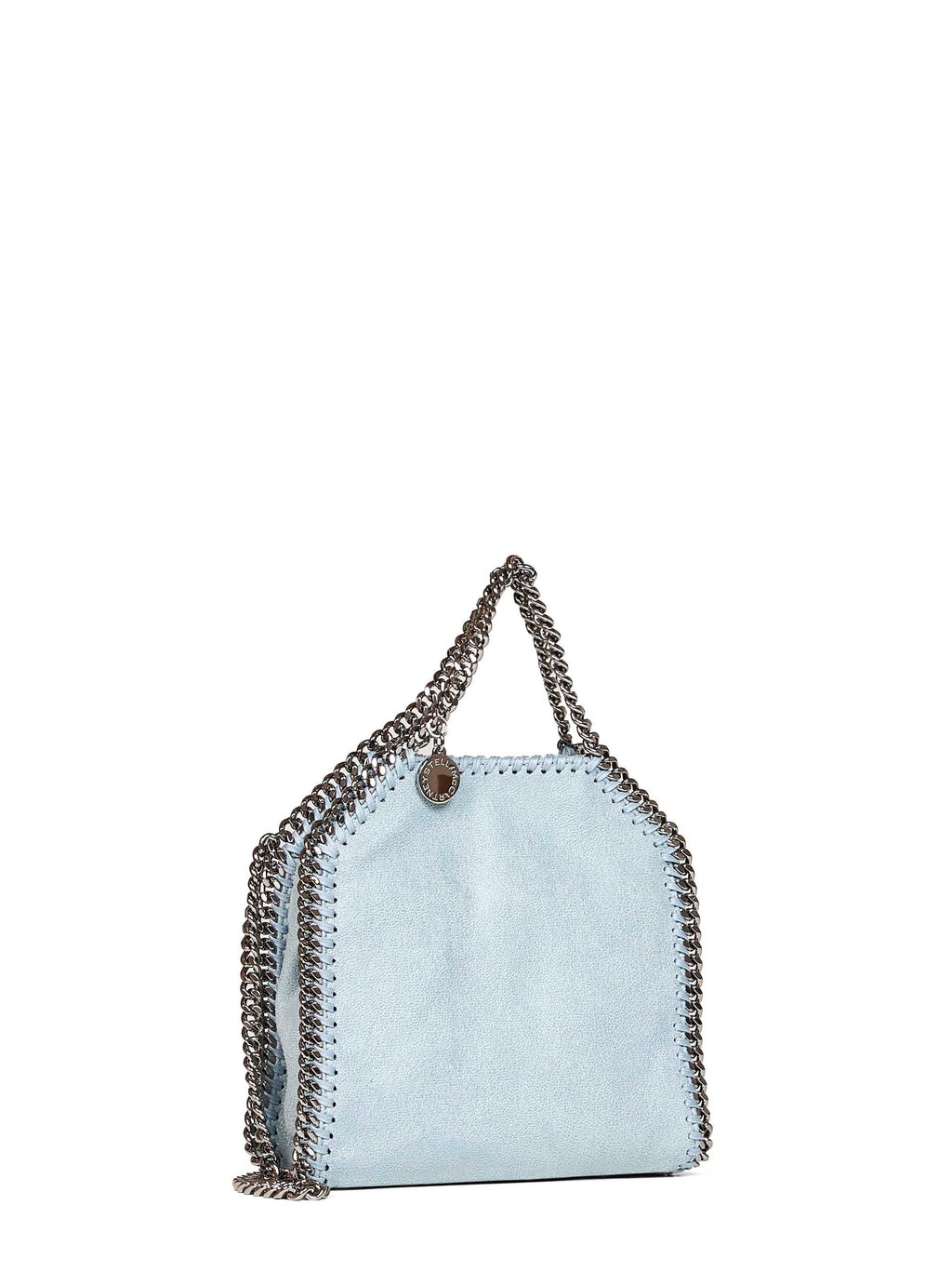 Stella Mccartney Women Ice Blue Falabella Tiny Tote Bag