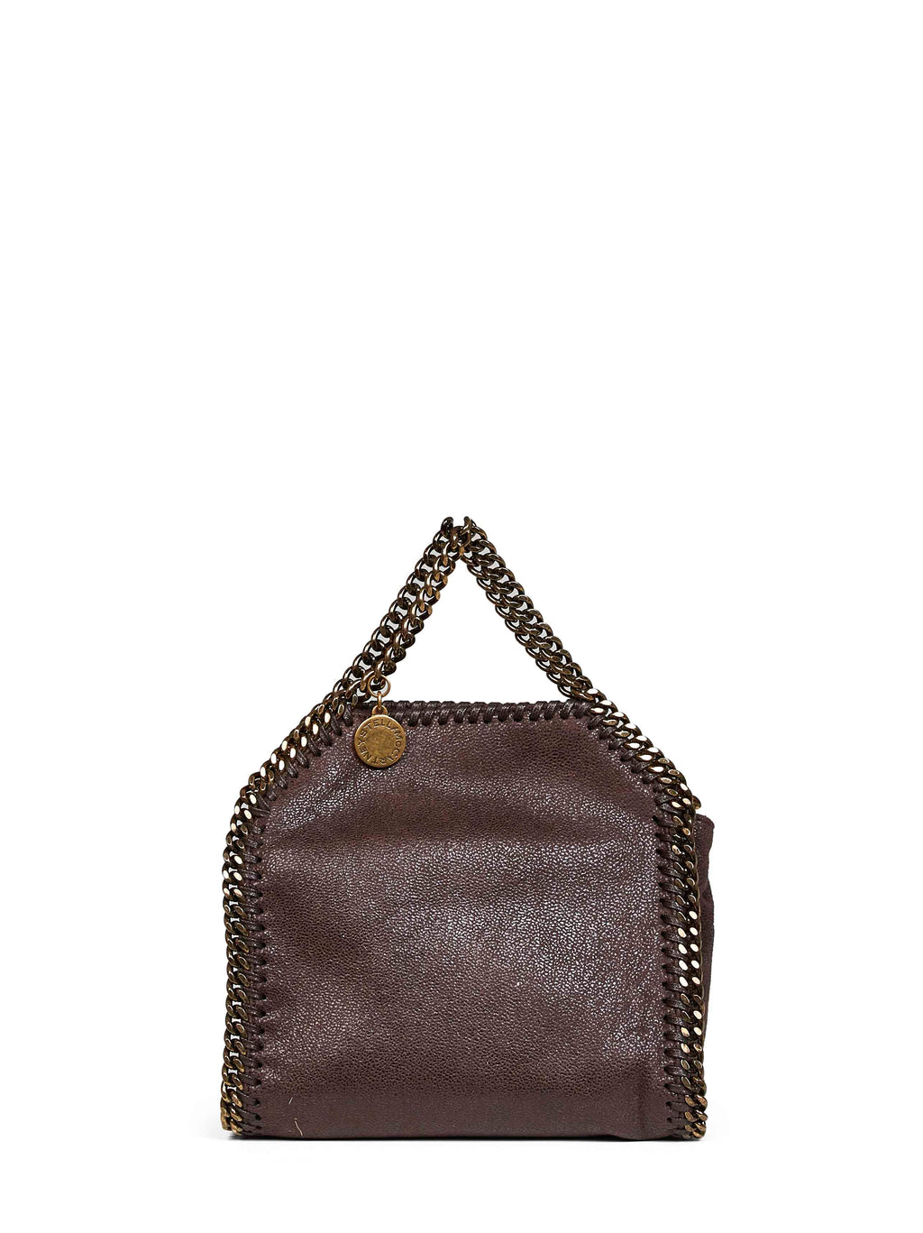 Stella Mccartney Women Mahogany Falabella Tiny Tote Bag