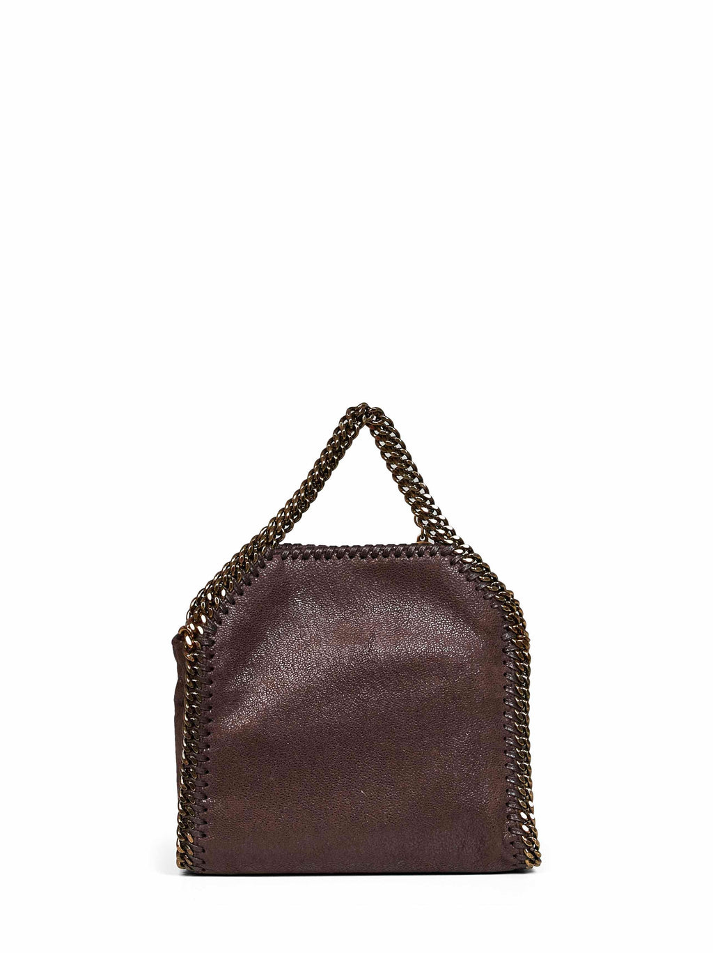 Stella Mccartney Women Mahogany Falabella Tiny Tote Bag