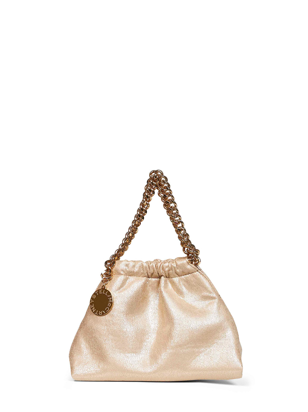 Stella Mccartney Women Pyrite Falabella Mini Drawstring Crossbody Bag