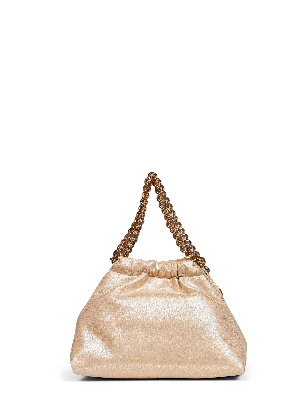 Stella Mccartney Women Pyrite Falabella Mini Drawstring Crossbody Bag