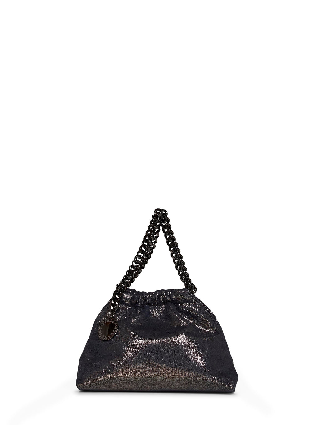 Stella Mccartney Women Dark Navy Falabella Mini Drawstring Crossbody Bag