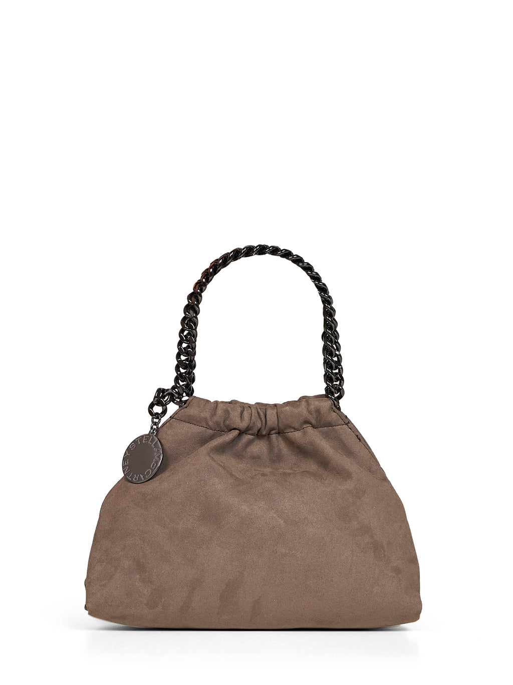 Stella Mccartney Women Dark Taupe Falabella Mini Drawstring Crossbody Bag
